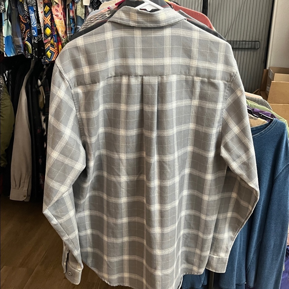 DIXXON “Avalanche” Gray Casual Button Down Flannel Shirt - Picture 5 of 6